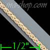 14K Gold Fox Tail Charm Necklace Yellow Chain 16" 1.5mm