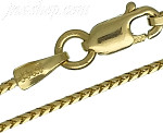14K Gold Snake Chain 20" 1mm