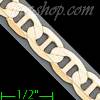 14K Gold Flat Mariner Chain 20" 6.4mm