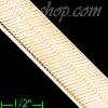 14K Gold Herringbone Chain 18" 12mm