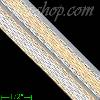 14K Gold Fancy Herringbone Chain 22" 7mm