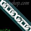 14K Gold Assorted Link White Chain 8.5" 9mm