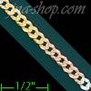 14K Gold Cuban 3Color Chain 18" 3.1mm