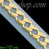 14K Gold Assorted Link Yellow Chain 8" 8mm
