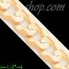 14K Gold Cuban Concave Chain 8.5" 13.9mm