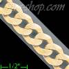 14K Gold Cuban Yellow Pave Chain 22" 10.1mm