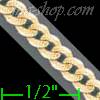 14K Gold Cuban Yellow Pave Chain 7" 4.1mm