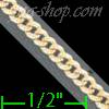 14K Gold Cuban Yellow Pave Chain 18" 2.5mm