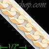 14K Gold Cuban Concave Chain 20" 8.1mm