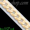 14K Gold Cuban Concave Chain 20" 7.1mm