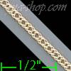 14K Gold Double Open Link Chain 14" 1.9mm
