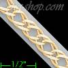 14K Gold Double Open Link Chain 8" 6mm