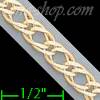 14K Gold Double Open Link Chain 8" 5mm