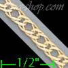 14K Gold Double Open Link Chain 7" 3.6mm