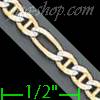 14K Gold Ficonucci White Pave Chain 22" 3.1mm