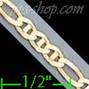 14K Gold Gentle Ficonucci Chain 20" 3.1mm