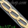 14K Gold Micro-Casting Chain 8" 6mm