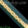 14K Gold Byzantine Chain 24" 4.5mm