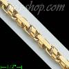 14K Gold Bullet Chain 24"