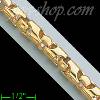 14K Gold Bullet Chain 24"