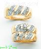 14K Gold 0.51ct Diamond Wedding Set Rings