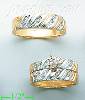 14K Gold 0.29ct Diamond Wedding Set Rings