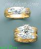 14K Gold 0.35ct Diamond Wedding Set Rings