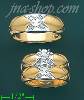 14K Gold 0.43ct Diamond Wedding Set Rings