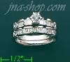 14K Gold 0.9ct Diamond Wedding Set Ring