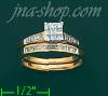 14K Gold 0.5ct Diamond Wedding Set Ring