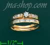 14K Gold 0.35ct Diamond Wedding Set Ring
