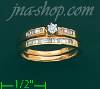 14K Gold 0.35ct Diamond Wedding Set Ring