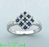 14K Gold Diamond 0.25ct / Sapphire 0.25ct Colored Stone Ring