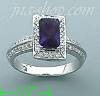 14K Gold Diamond 0.4ct / Amethyst 1.3ct Colored Stone Ring