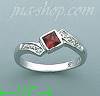 14K Gold Diamond 0.07ct / Ruby 0.42ct Colored Stone Ring