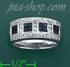14K Gold Diamond 0.42ct / Sapphire 0.68ct Colored Stone Ring