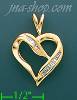 14K Gold 0.15ct Diamond Charm Pendant