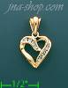 14K Gold 0.09ct Diamond Charm Pendant