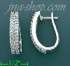 14K Gold 0.8ct Diamond Hoop Earrings