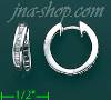 14K Gold 0.25ct Diamond Hoop Earrings