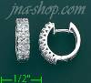 14K Gold 0.65ct Diamond Hoop Earrings