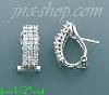 14K Gold 0.85ct Diamond Hoop Earrings