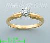 14K Gold 0.25ct Diamond Solitaire Ring