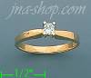 14K Gold 0.25ct Diamond Solitaire Ring