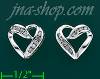 14K Gold 0.23ct Diamond Half Set Earrings