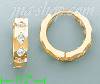 14K Gold Huggies Earrings