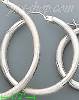 14K Gold White Hoop Earrings