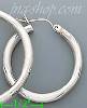 14K Gold White Hoop Earrings