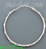 14K Gold White Hoop Earrings