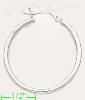 14K Gold White Hoop Earrings